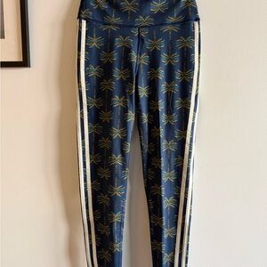 adidas Navy Palm Print leggings